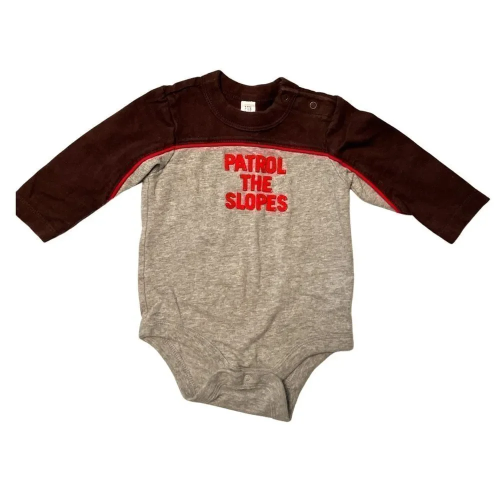 ‎Baby Gap “Patrol the Slopes” Onesie 3-6 months